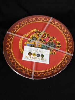 new set of 4 Harry Potter colorful melamine plates